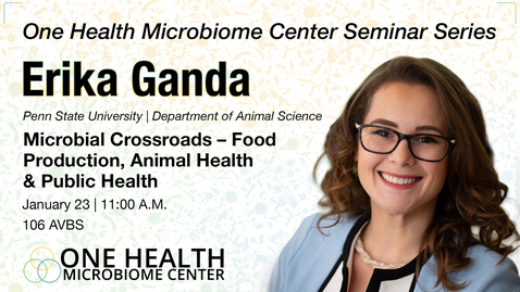 Thumbnail for Microbial Crossroads – Food Production, Animal Health &amp; Public Health | Erika Ganda