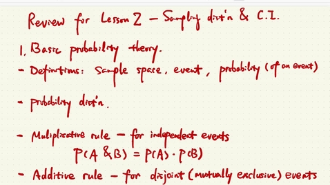 Thumbnail for entry Lesson 2.7. Lesson 2 review