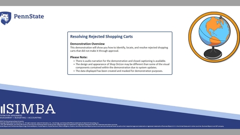 Thumbnail for SIMBA Short: Resolving Rejected Shopping Carts