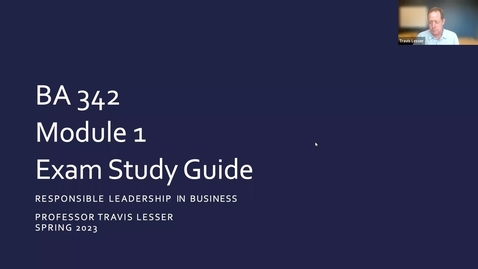 Thumbnail for entry BA 342: Module 1 Exam Study Guide