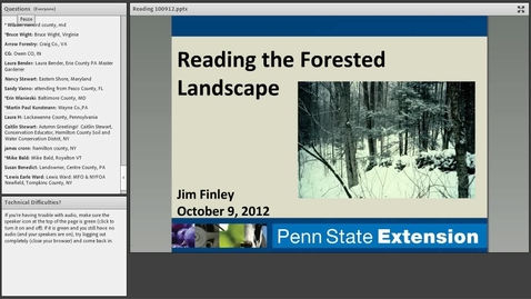 Thumbnail for Reading the Forested Landscape - October 2012