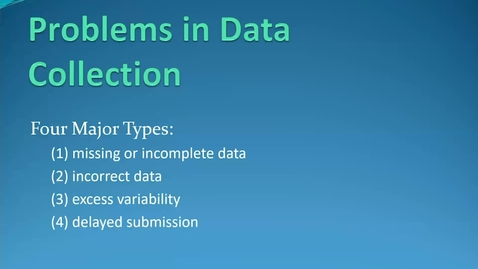 Thumbnail for Lecture 5.3. Data Collection and Quality Control (Part 2) [PHS580]