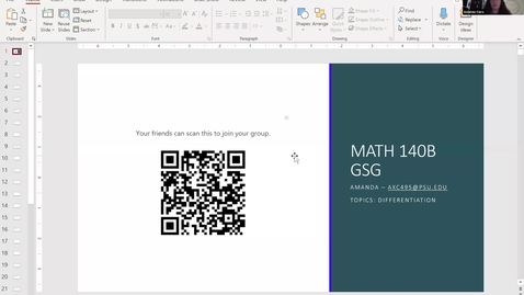 Thumbnail for PSL-GSG MATH 140B - Amanda (Fall 2020 Week 9)