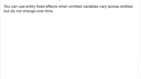 Thumbnail for entry Entity Fixed Effects
