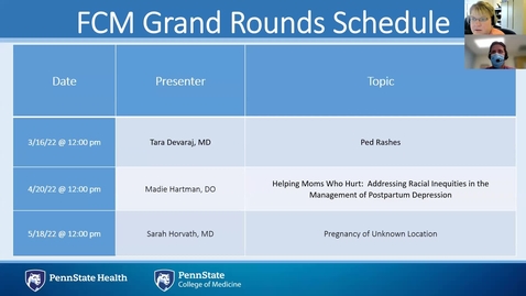 Thumbnail for 3.16.22 - Pediatric Rashes (Tara Devaraj, MD)