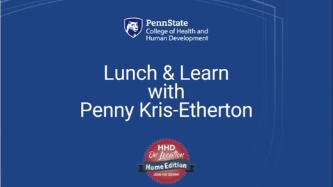 Thumbnail for Lunch &amp; Learn with Penny Kris-Etherton