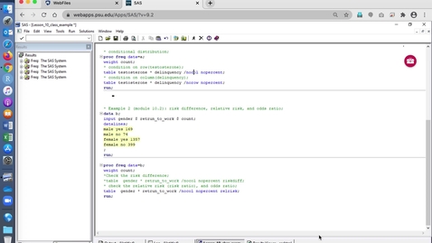 Thumbnail for Module 10.2. RR and OR f SAS