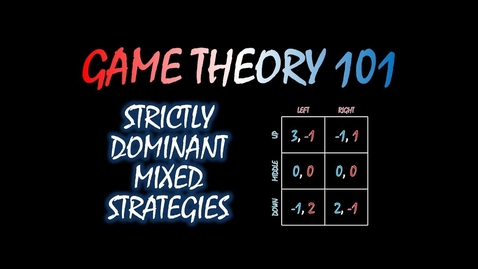 Thumbnail for Game Theory 101 (#12): Strict Dominance in Mixed Strategies