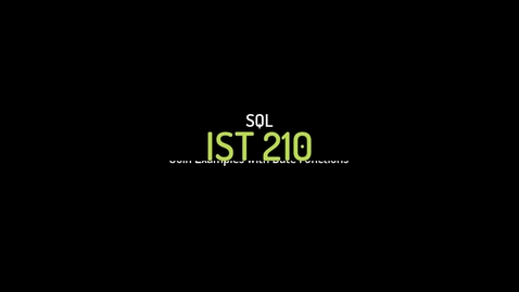Thumbnail for SQL Joins with Date Functions