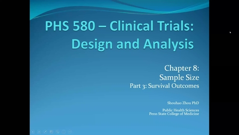 Thumbnail for Lecture 7.1. Sample Size (III) (Part 1) [PHS580]
