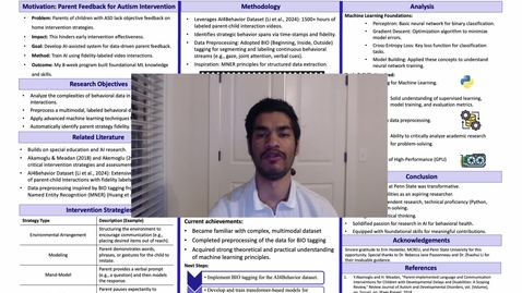 Thumbnail for AI-Assisted Behavioral Analysis for Autism Intervention