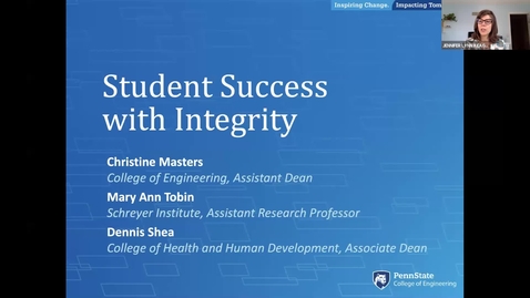 Thumbnail for entry Student Sucess with Integrity: Keep Teaching Webinar Series