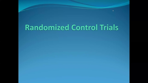 Thumbnail for Lecture 2.2. Basic Trial Design (Part 2) [PHS580]