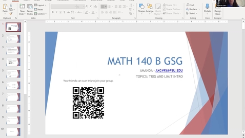 Thumbnail for entry PSL-GSG MATH 140B - Amanda (Fall 2020 Week 4)