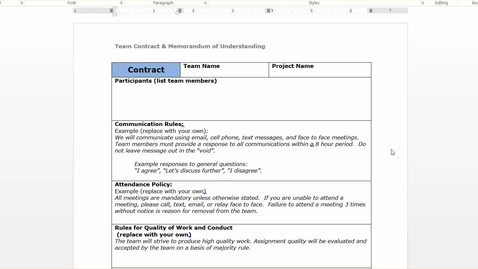 Thumbnail for MOU and Contract Overview