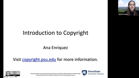 Thumbnail for Introduction to Copyright: What Copyright Covers (part 1 of 4)