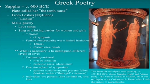 Thumbnail for CAMS025_L11_Video_05_Greek_Poetry_Sappho_1