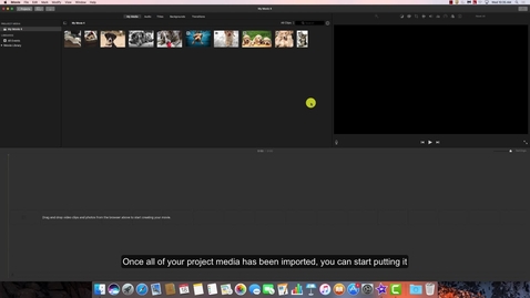 Thumbnail for Using the iMovie Timeline