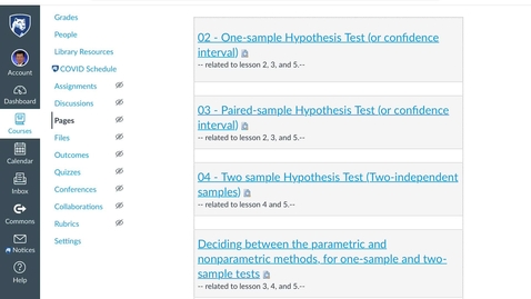 Thumbnail for Midterm Review (b) - Decide the appropriate statistical procedure