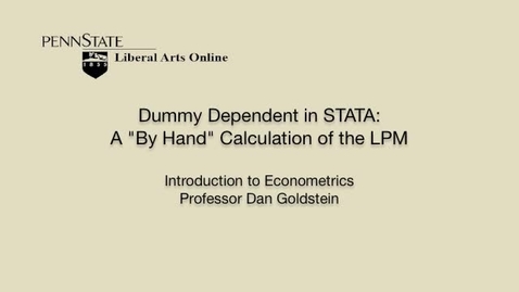 Thumbnail for ECON306_L10_Dummy_Dependent_Variables_STATA_Calc_LPM