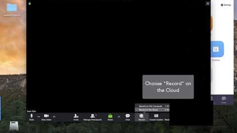 Thumbnail for Zoom Recording Instructions