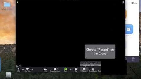 Thumbnail for entry Zoom Recording Instructions