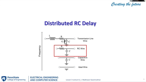 Thumbnail for EE 443 FA25 | Video Lecture 8.1 | Distributed RC Delay