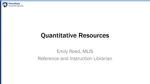 Thumbnail for Quantitative Resources