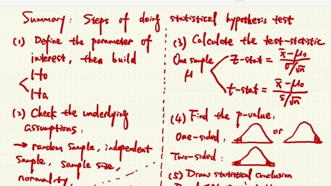 Thumbnail for Lesson 3.2. Hypothesis Testing d