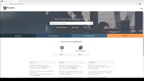 Thumbnail for entry How to Search for Knowledge Base Articles