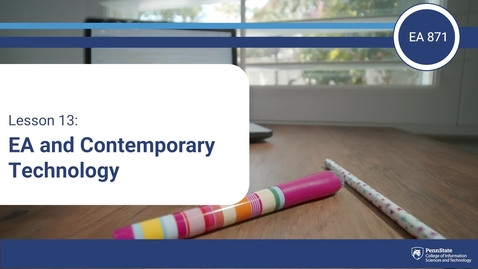 Thumbnail for L13: EA and Contemporary Technology (EA 871)
