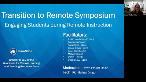 Thumbnail for entry Engaging Students During Remote Instruction