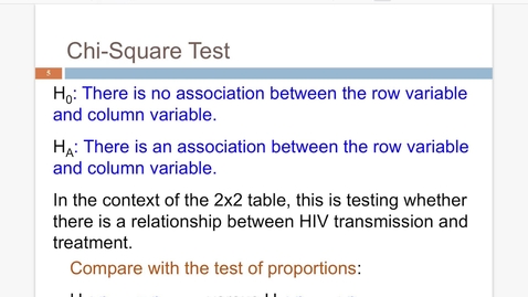 Thumbnail for Lesson 9.1. Chi Sq Test b