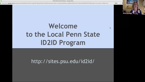 Thumbnail for ID2ID 2018-19 Kickoff Meeting