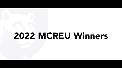 Thumbnail for entry MCREU 2022 Winners