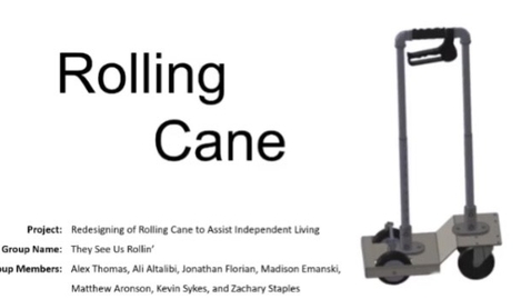 Thumbnail for entry Redesign of Rolling Cane to Assist Independent Living - Dr. Spencer Szczesny