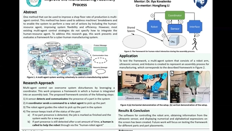 Thumbnail for entry Enabling Human-Robot Interaction to Improve the Manufacturing Assembly Process