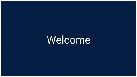 Thumbnail for V1_Welcome