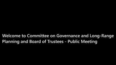 Thumbnail for Board of Trustees and GLRP Committee Meeting July 30, 2024