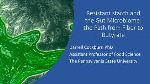 Thumbnail for entry 2020 APRIL 17 Resistant starch and the gut microbiome: the path from fiber to butyrate