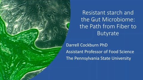 Thumbnail for 2020 APRIL 17 Resistant starch and the gut microbiome: the path from fiber to butyrate