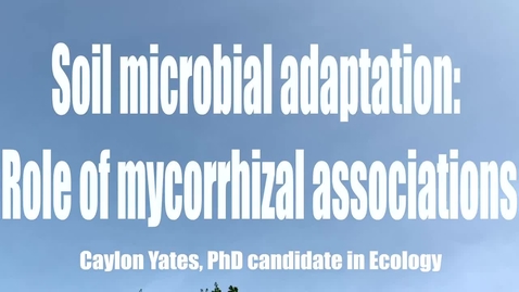 Thumbnail for 2020 THIRD PLACE Role of mycorrhizal association in microbial adaptation