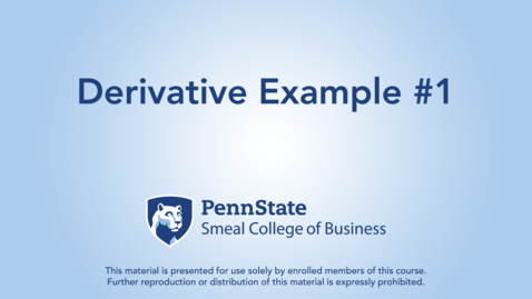 Thumbnail for Derivative Example #1