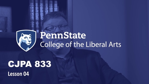 Thumbnail for CJPA833_L04_Lecture