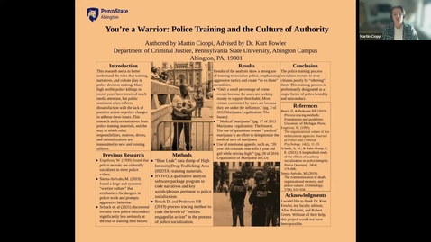 Thumbnail for entry You’re a Warrior: Police Training and the Culture of Authority