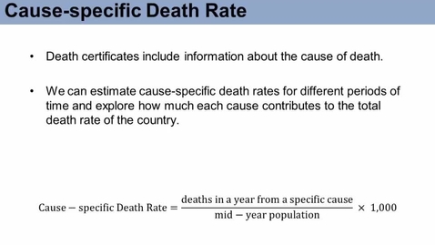 Thumbnail for SOC573_L06_Cause_Specific_Death_Rate