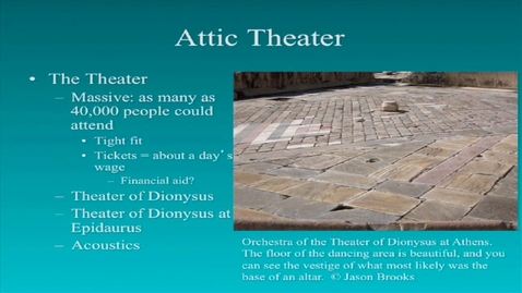 Thumbnail for CAMS025_L15_Video_06_Attic_Theatre_The_Theatre