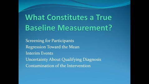 Thumbnail for Lecture 5.1. Baseline Assessment (Part 3) [PHS580]