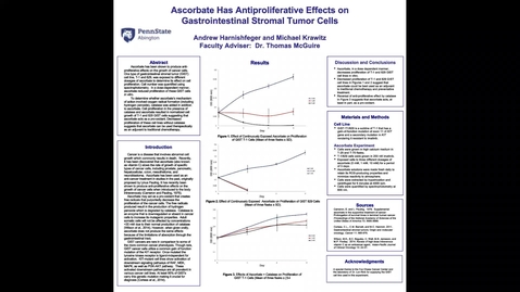 Thumbnail for Ascorbate has antiproliferative effects on gastrointestinal stromal tumor cells