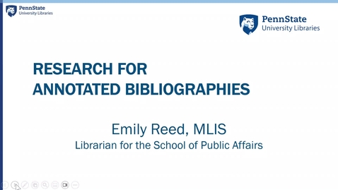 Thumbnail for Research for Annotated Bibliographies